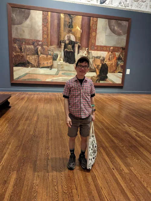 I visited a museum in Saratoga, USA ( I know I am not those hot guys ) 