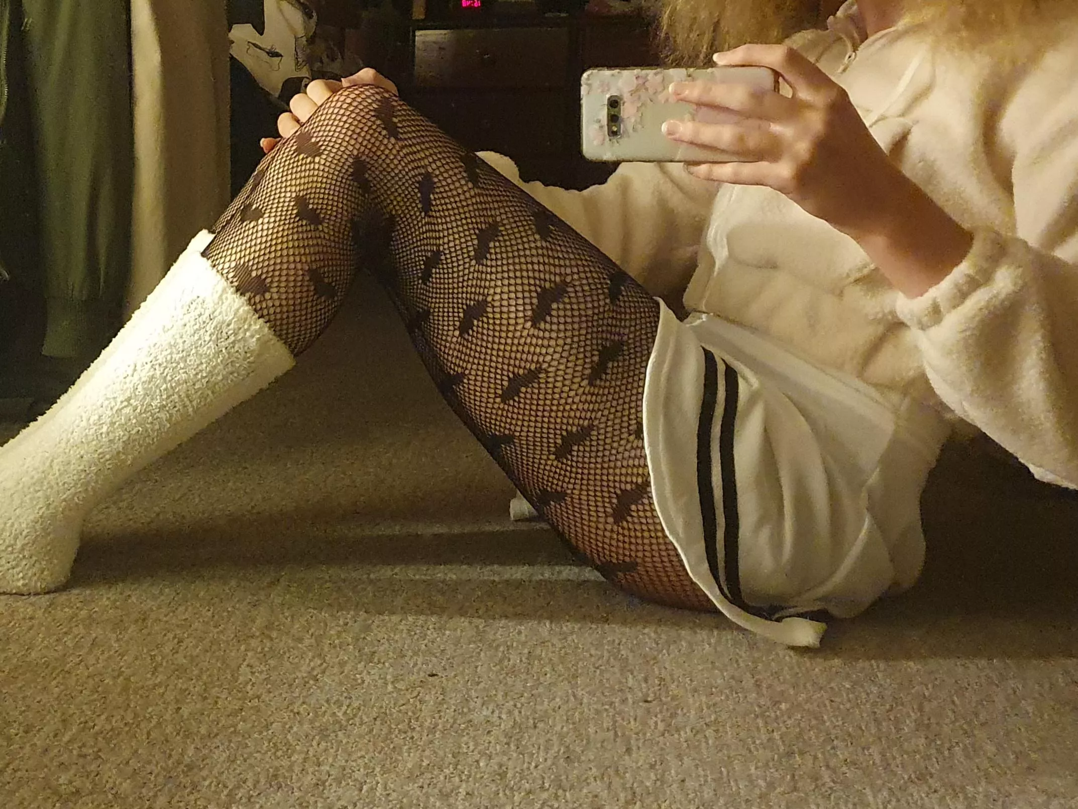 The fishnets are hearts not bats you silly people >:3