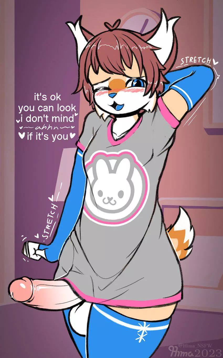 Ande streeeeeetch~ (art by hima nsfw)
