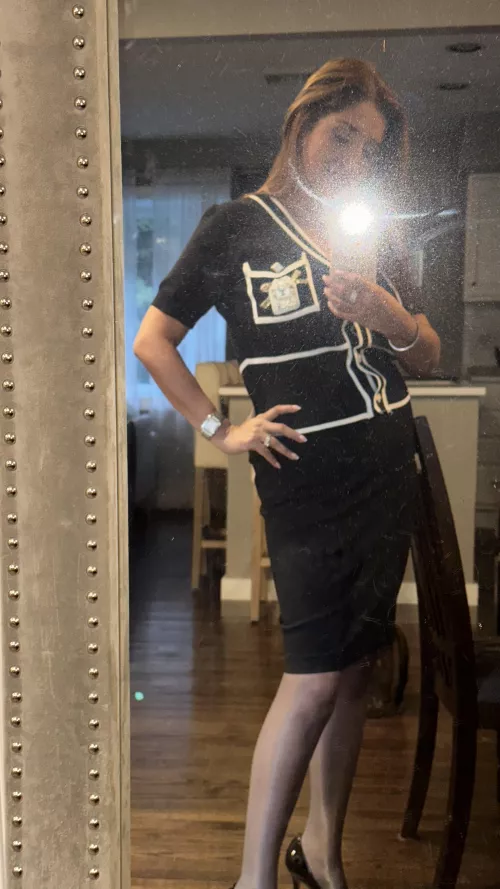 Black shiny tights are the best! 