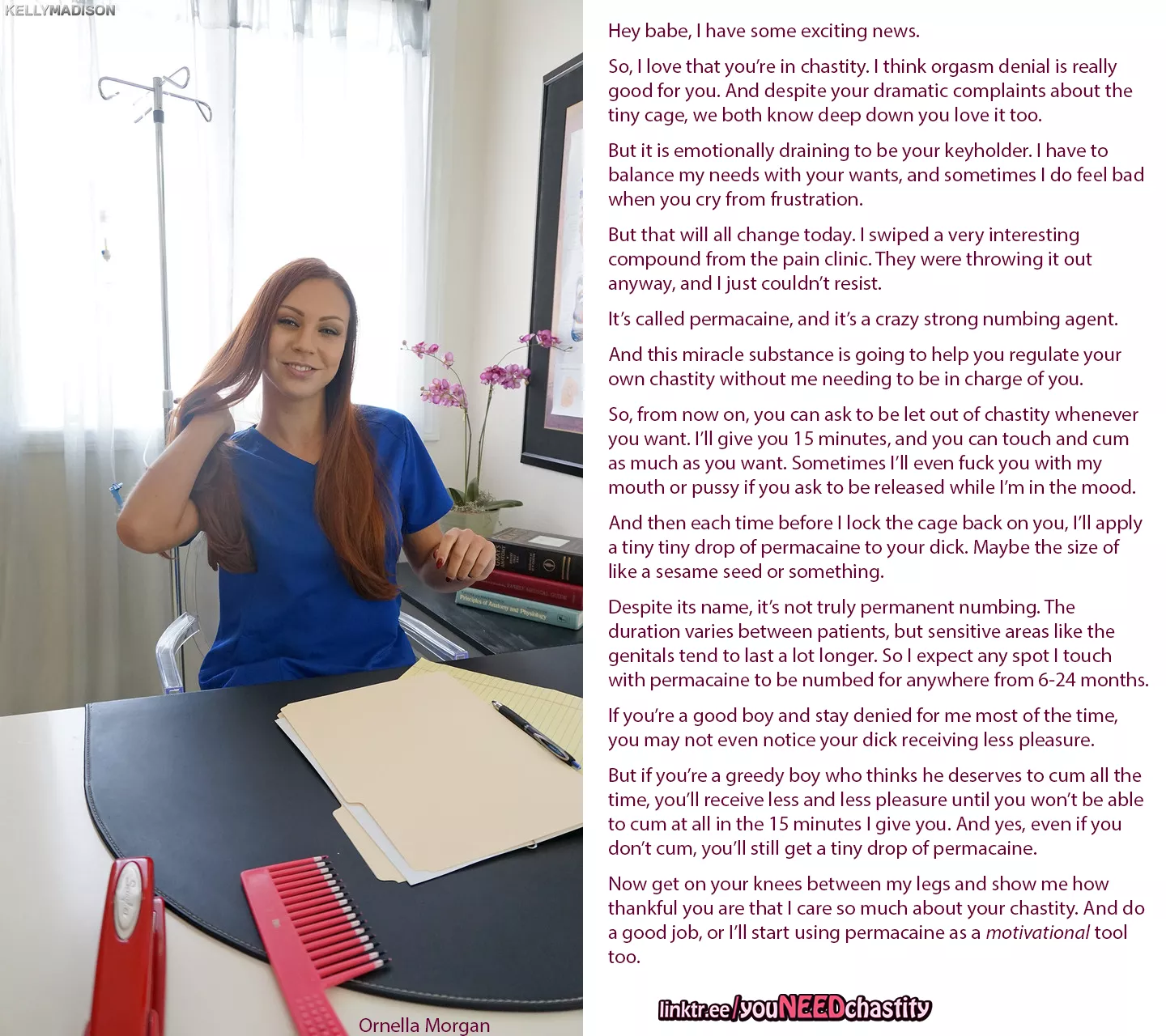 Chastity with permacaine