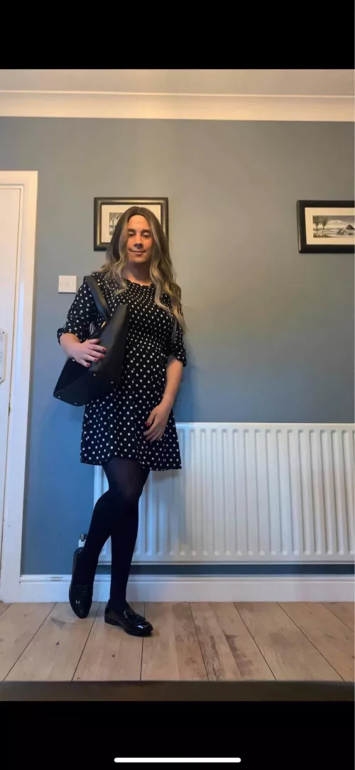 Dressed up for the day but no where to go