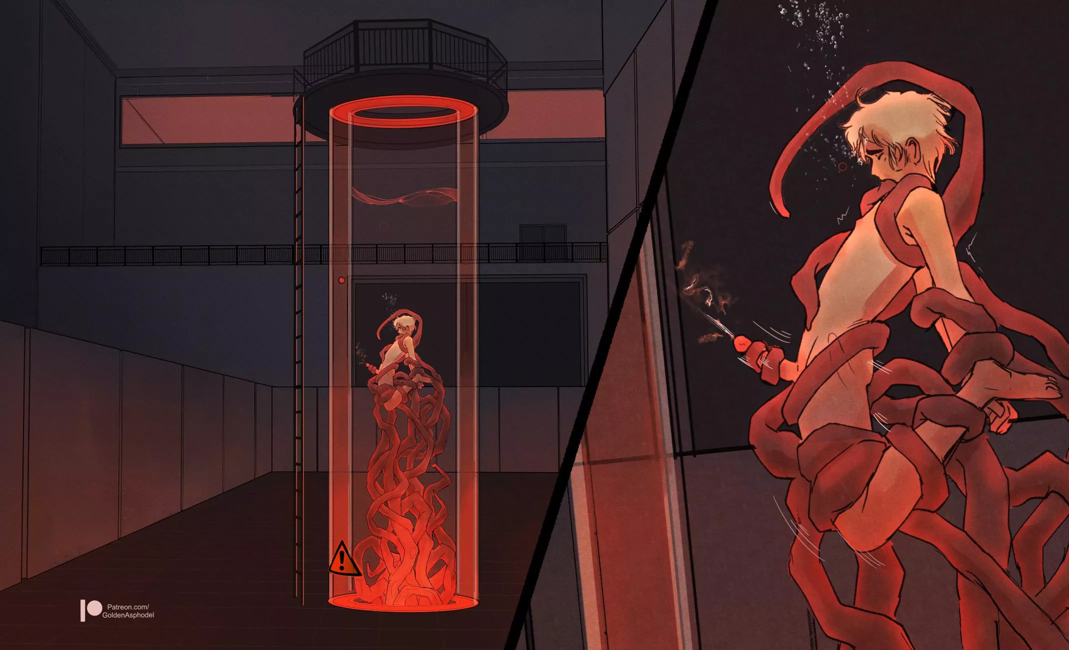 Dunk tank (gone right)(gone sexual)