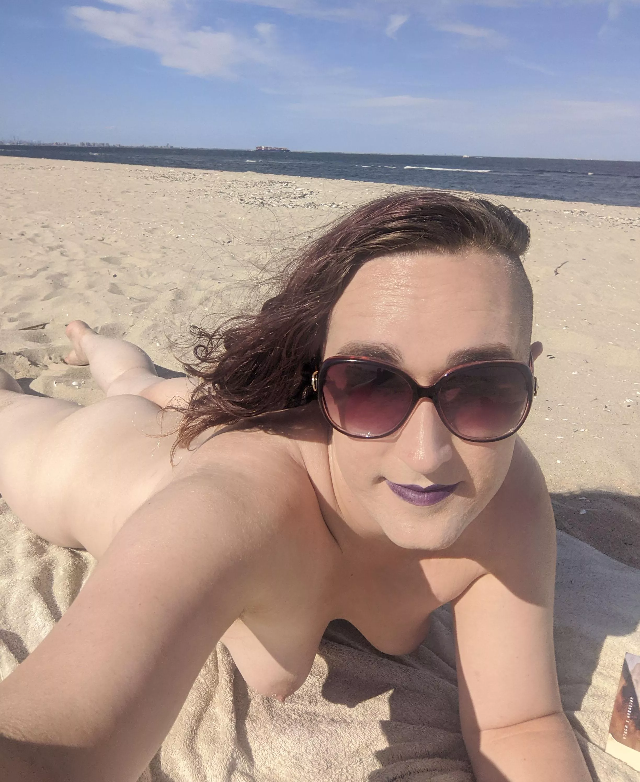 I had the beach to myself to enjoy the sunshine!