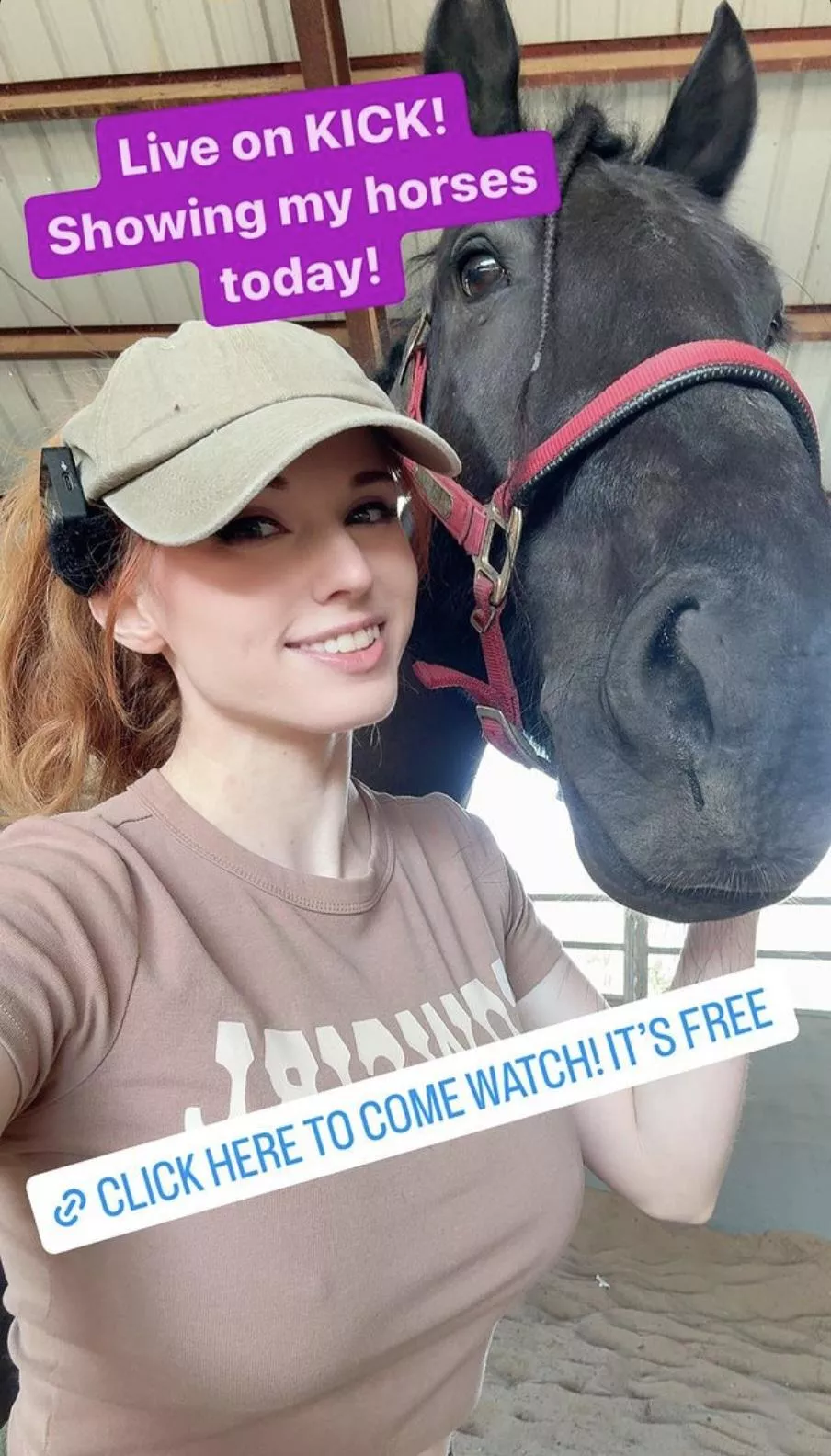 LIVE on KICK! Showing my horses today! - KICK.COM/AMOURANTH 