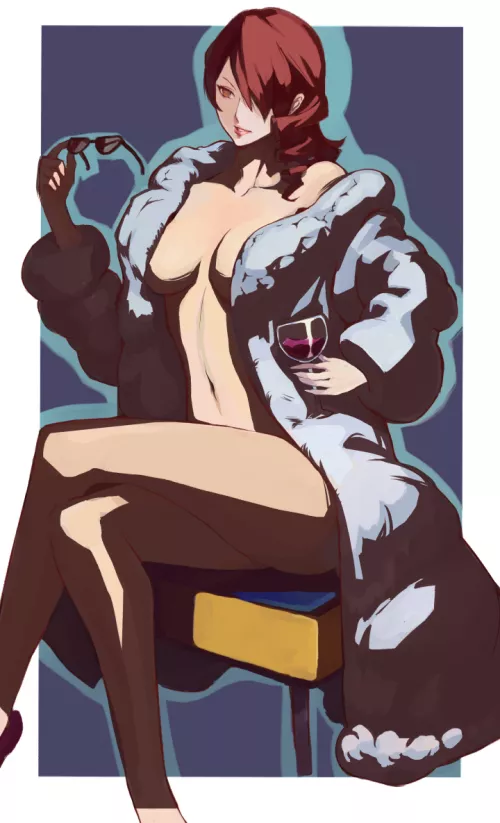 Mitsuru in furs (mikazukishigure)