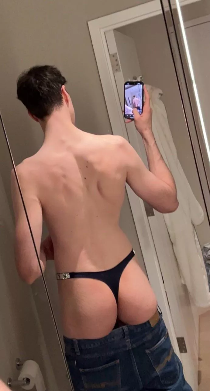 My kink is wearing slutty underwear