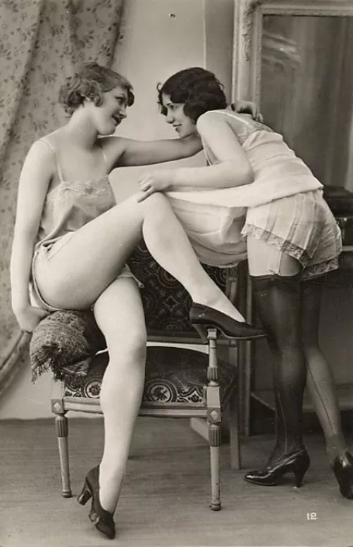 naughty French postcard about 1920