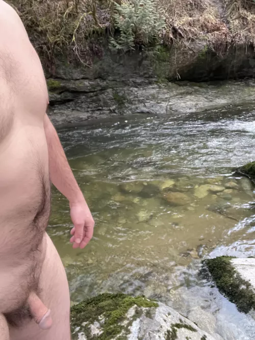 I like to stop by my little swimming hole after workout even though it’s cold outside. 