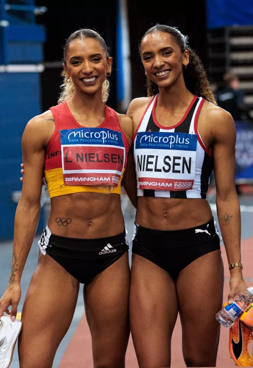 Laviai and Lina Nielsen - British sprinters