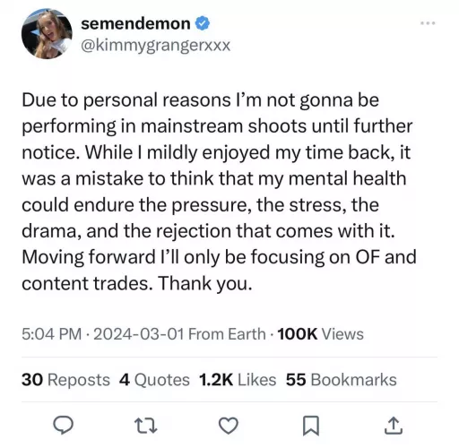 We as a subreddit support this move for Kimmy to focus on her mental health. Get better Kimmy ❤️