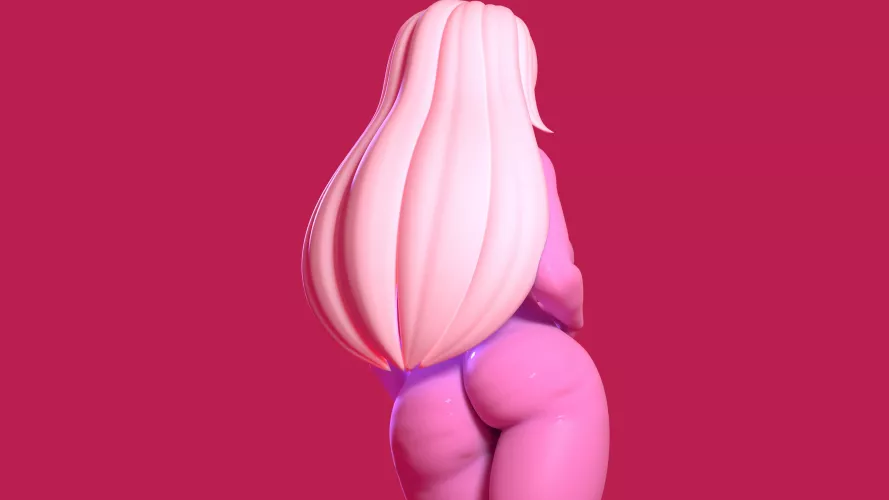 Amethyst Nude backview [Steven Universe] (AmateurAllArounder)
