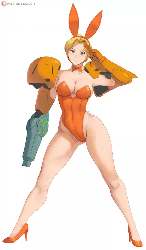 Bunny Samus artwork by (zelc-face)