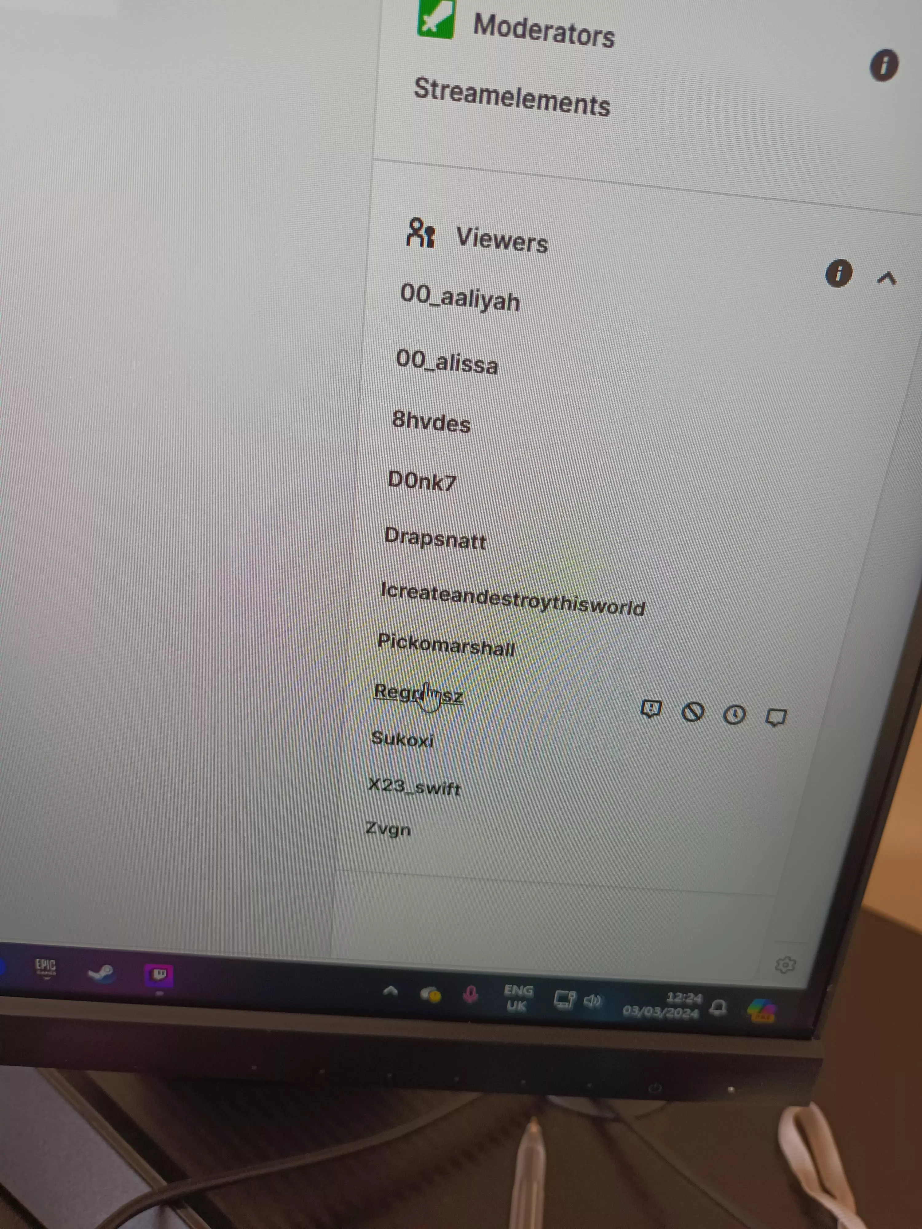 How many of these are twitch bots? X