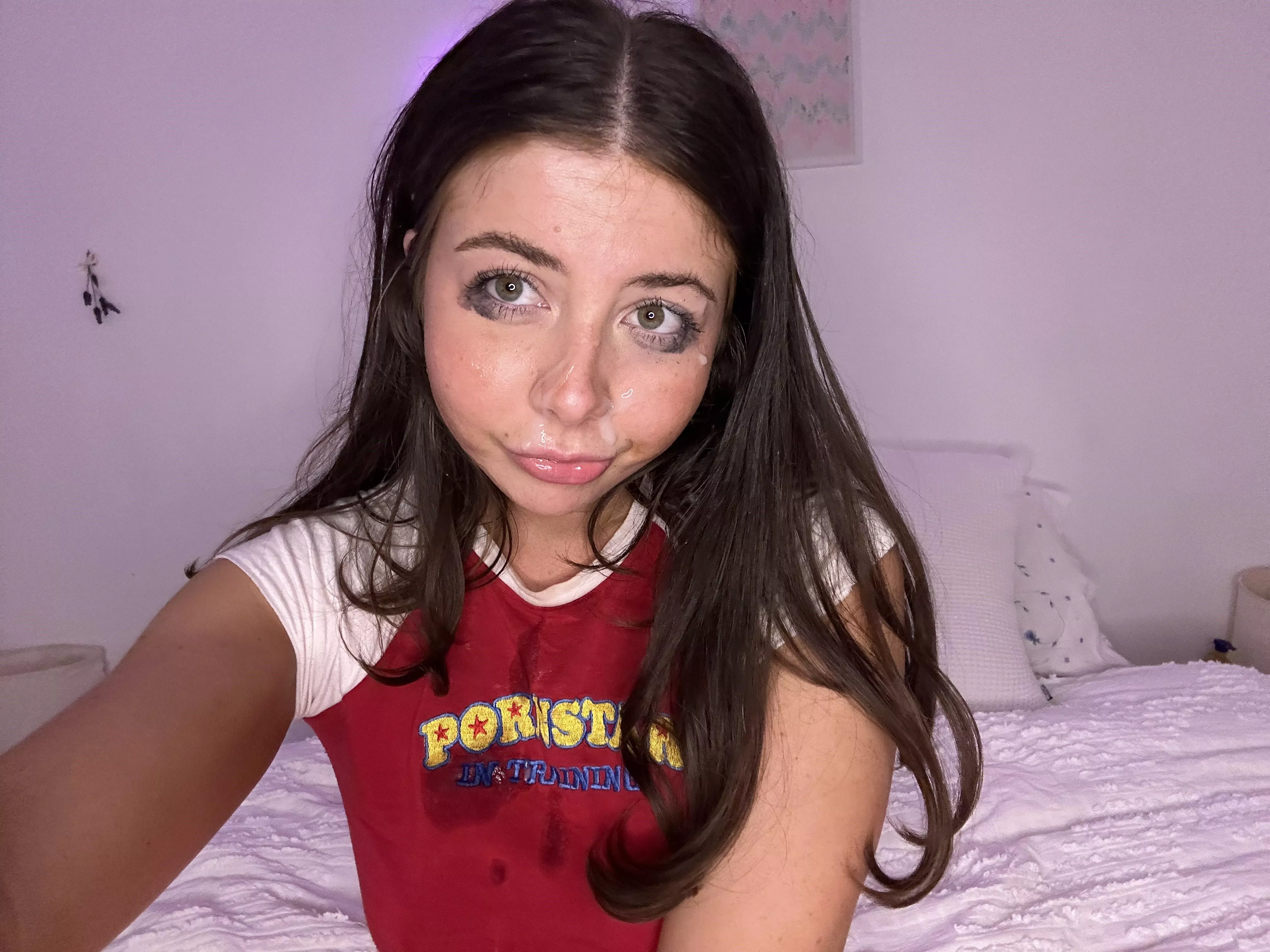 I dare you to cum all over my face and onto my clothes