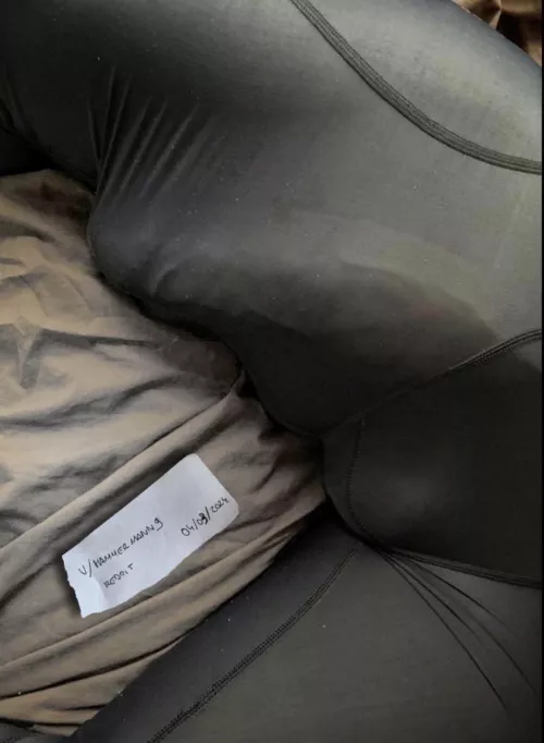 If you walk into the restroom and see this, what are you doing?