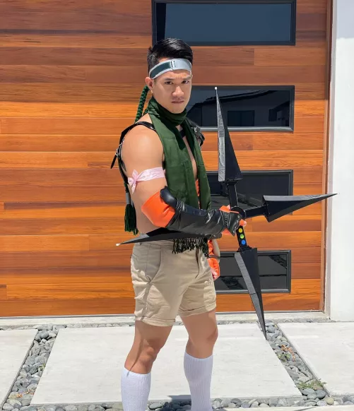 Playing FF7 Rebirth in my Yuffie Cosplay