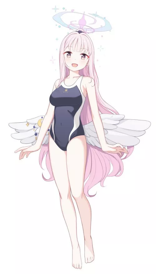 Sexy and cute angel waifu