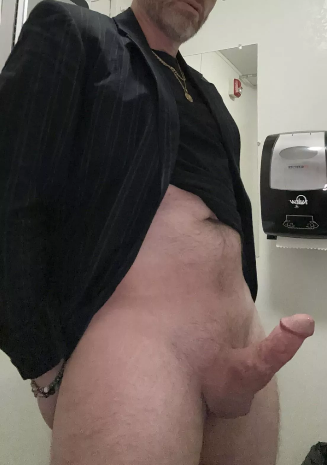 This real dad dick isn't huge - I'm just under 7 inches long, but I'm pretty thick, am a silver fox, and have BDE. Want to be flooded with Dad's babies? (44)