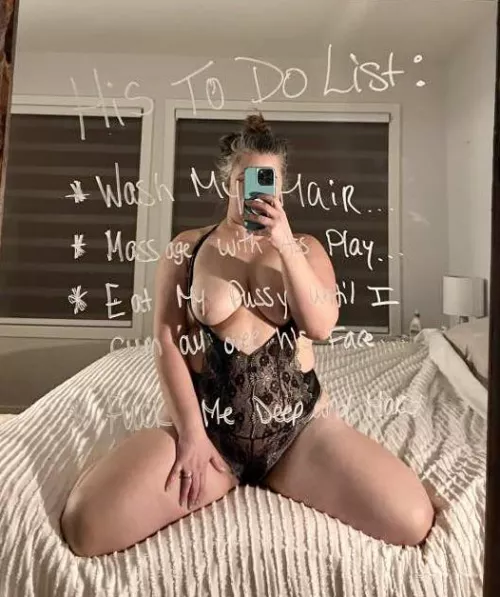 Gave hubby a to do list 😏