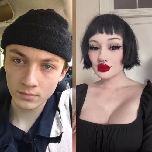 goth bimbofication in progress :)