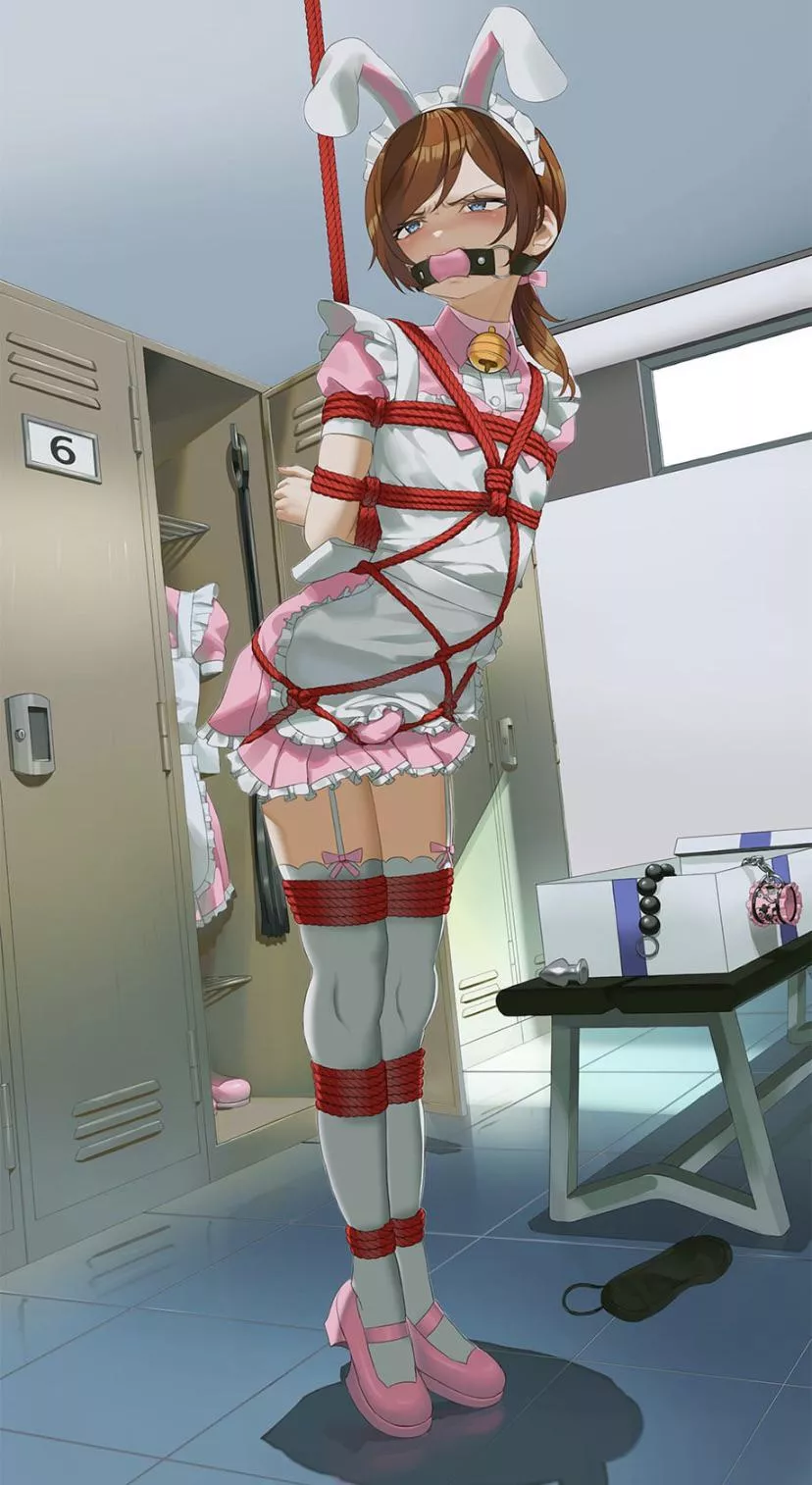 How about being tied up like this and be ate for dinner sissy slut 