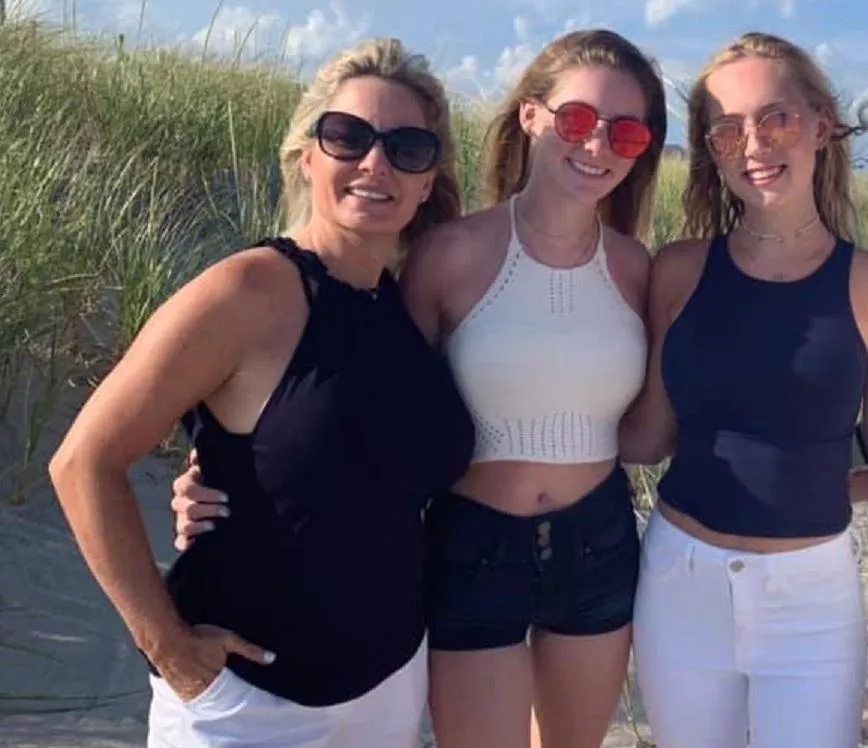 Mother With Her Twin Daughters