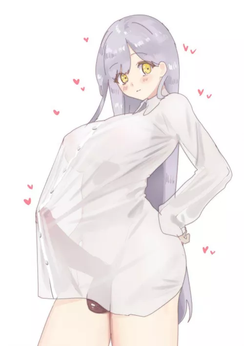 A treat in her shirt