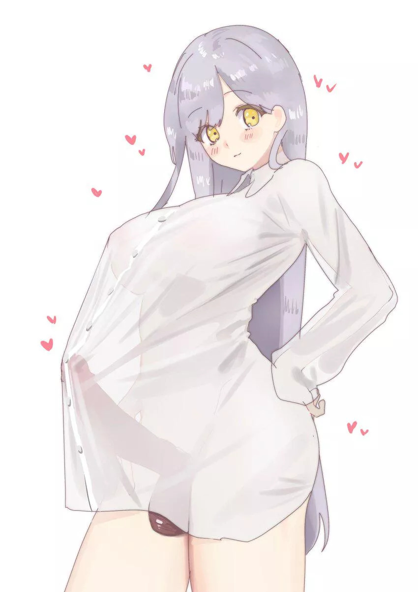 A treat in her shirt