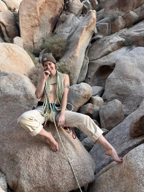 Always get a little distracted while rope wrangling