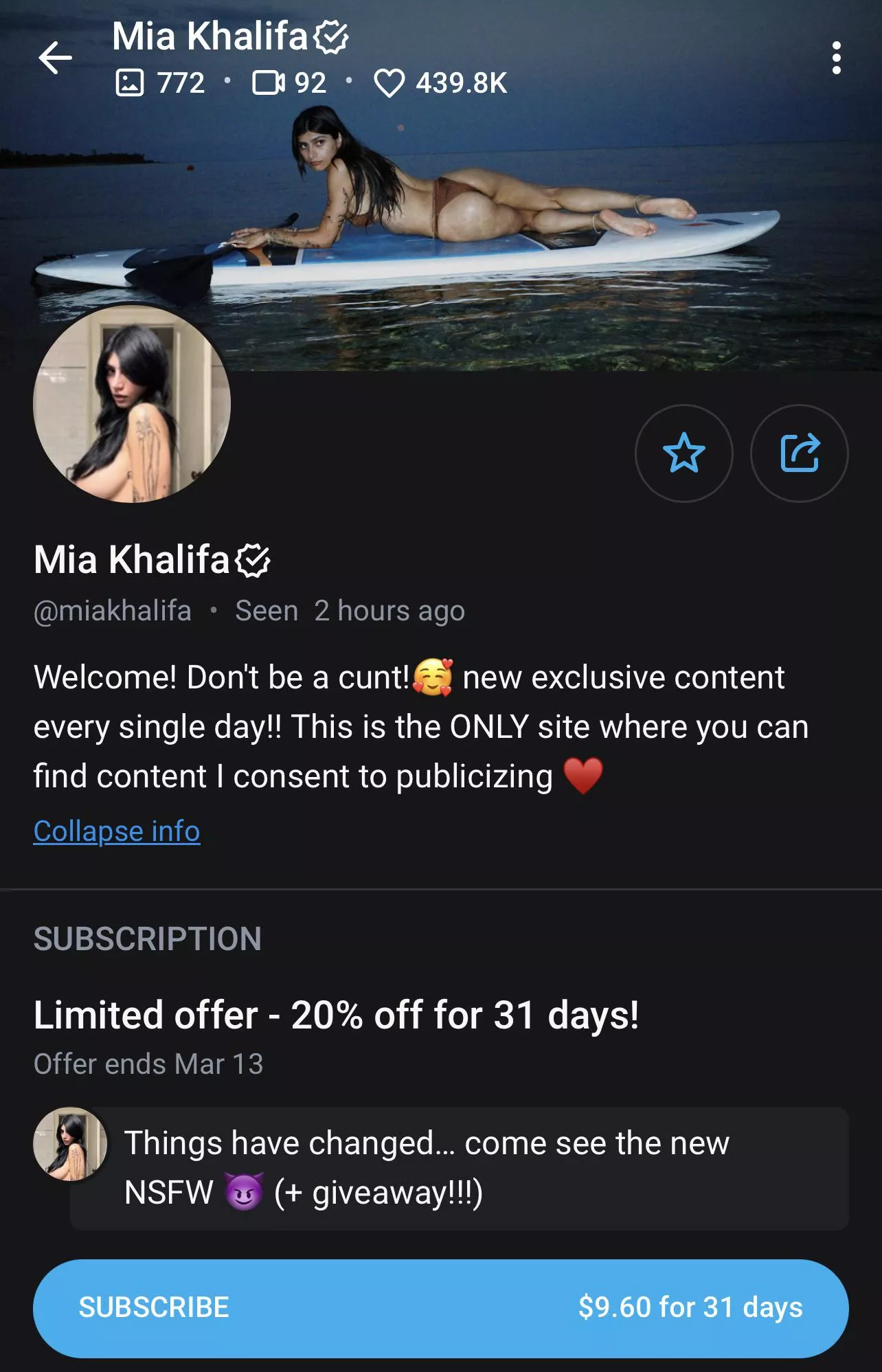 Anybody know what’s changed? It says nsfw, but is it actually?