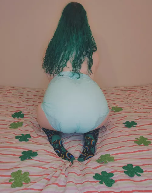 Feeling lucky... to be in diapers 🍀