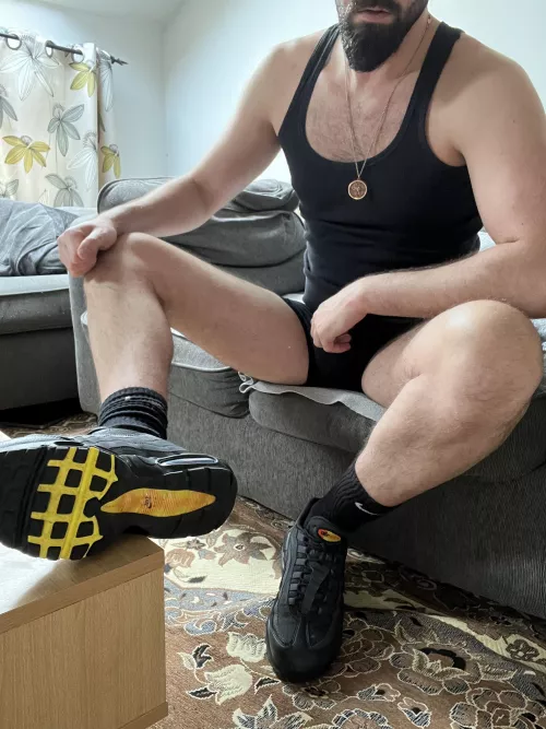 Get on your knees and worship my AirMax 