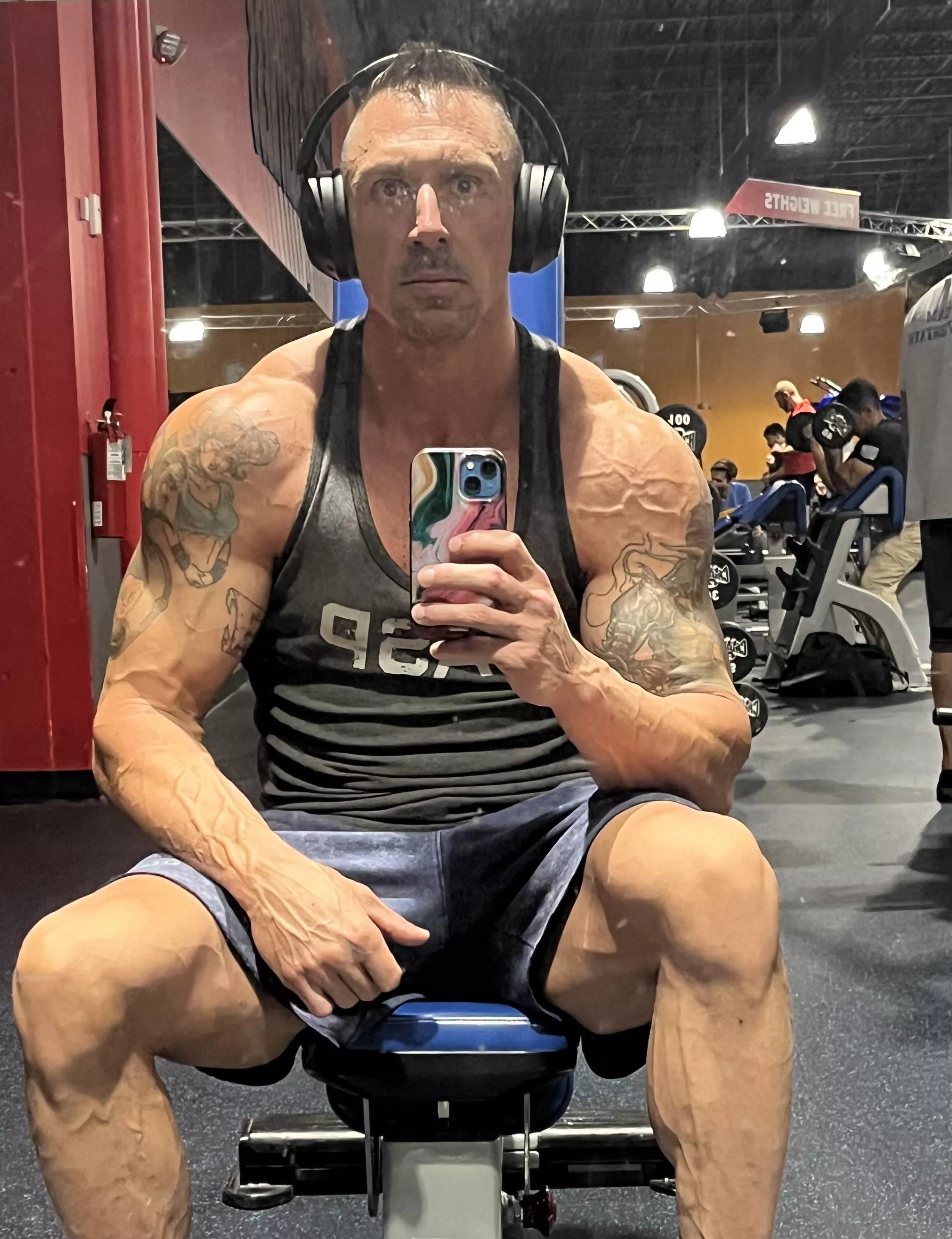 Just another day at the gym