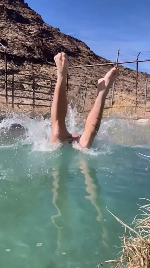 Naked Hotspring in Nevada 