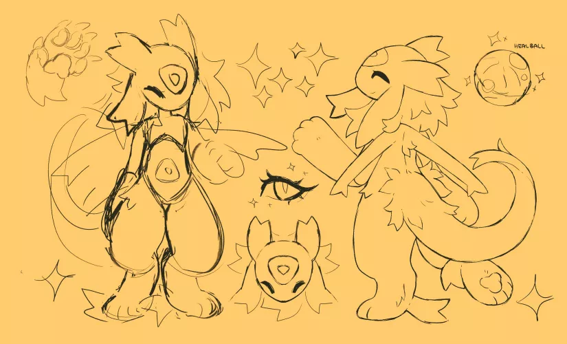 Please Critique on my Refsheet (new to Anthro)🫶🏻