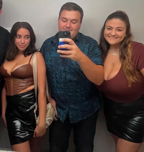 She's clearly jealous he gets to play with those jugs