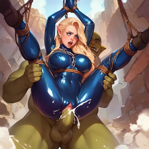 The elf ran, but not fast enough.