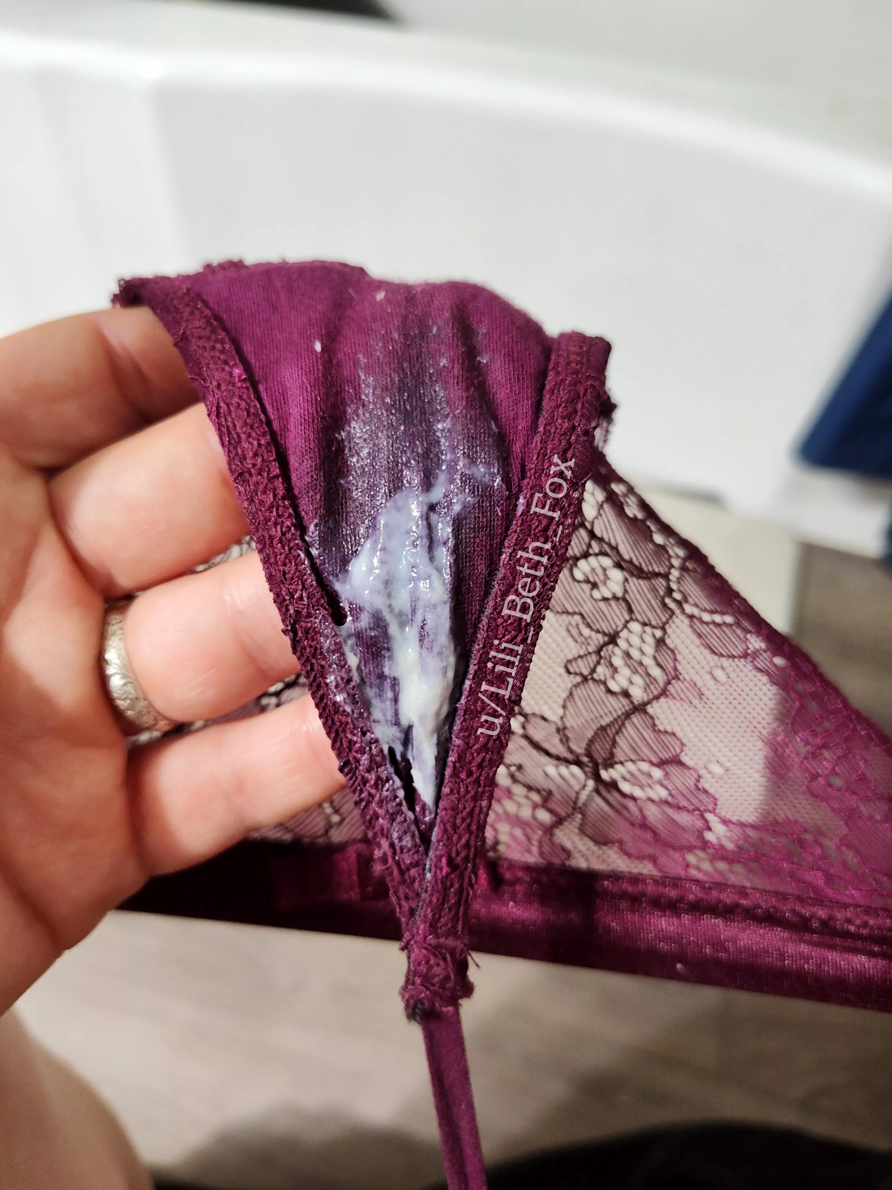 This dirty after just one day - the smaller my panties, the bigger the mess!