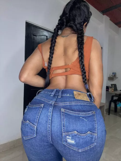 This jeans hug my curves perfectly.