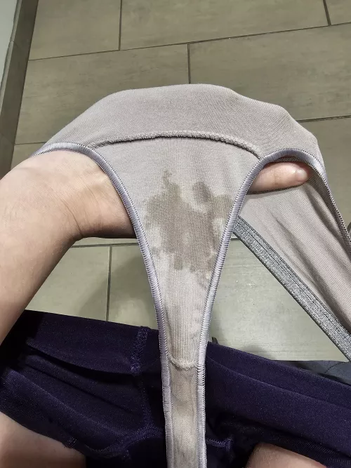 Wearing my butt plug at work has me so worked up