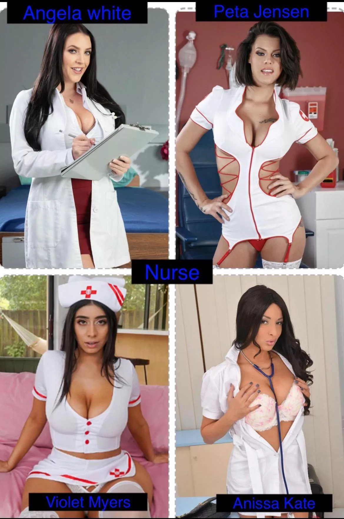 Which nurse do you want to look after your cock?
