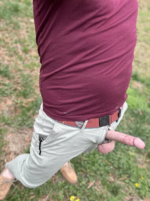 Yard work isn’t complete without a dick pic 🤷‍♂️ 