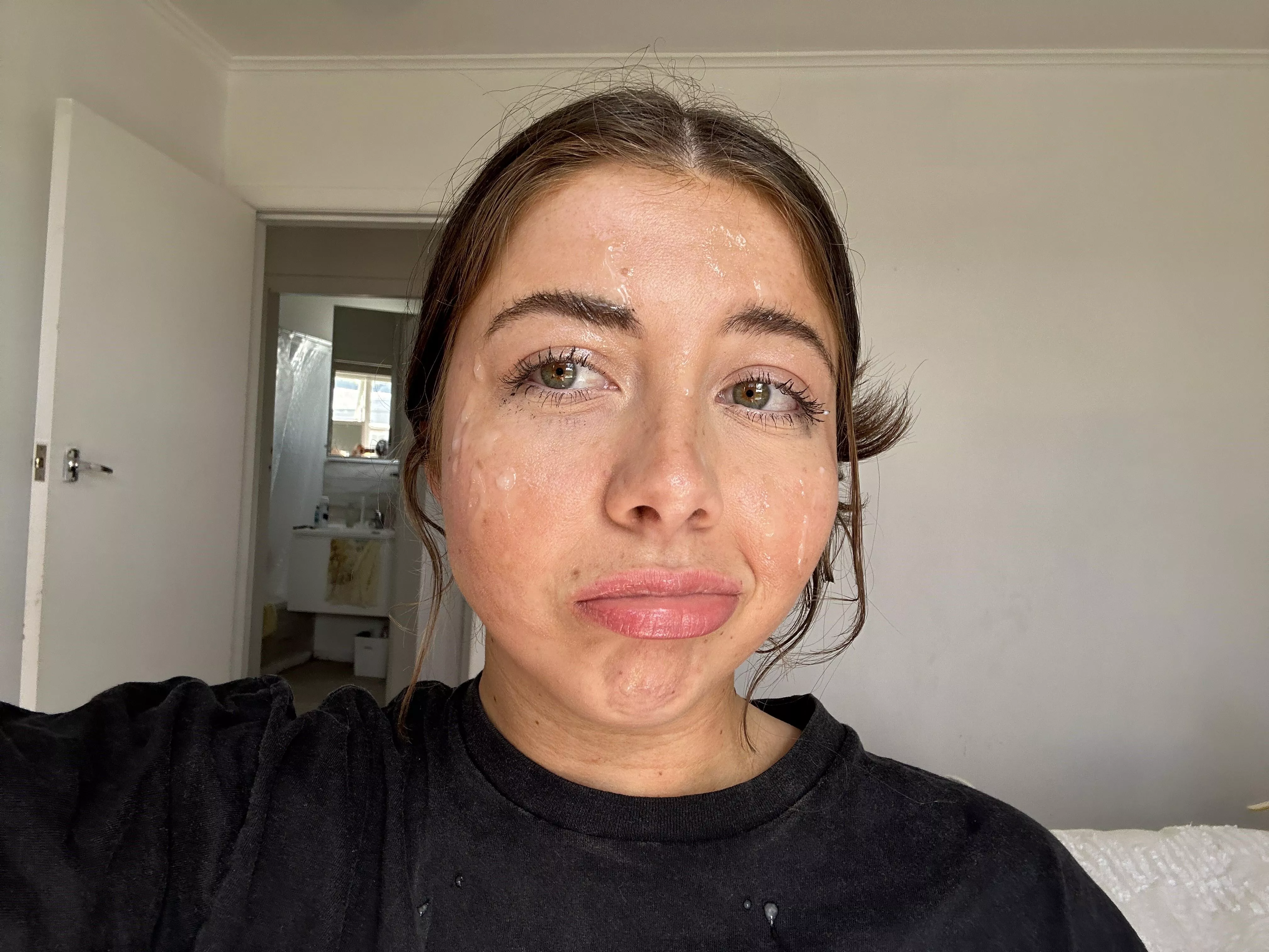 If you'd ask nicely I'd let you cum all over my face