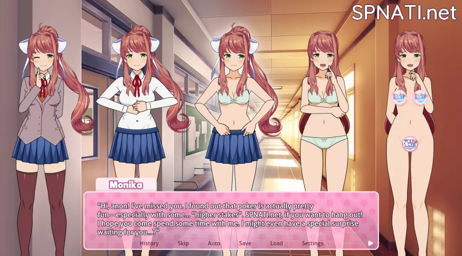 Strip Poker with Monika