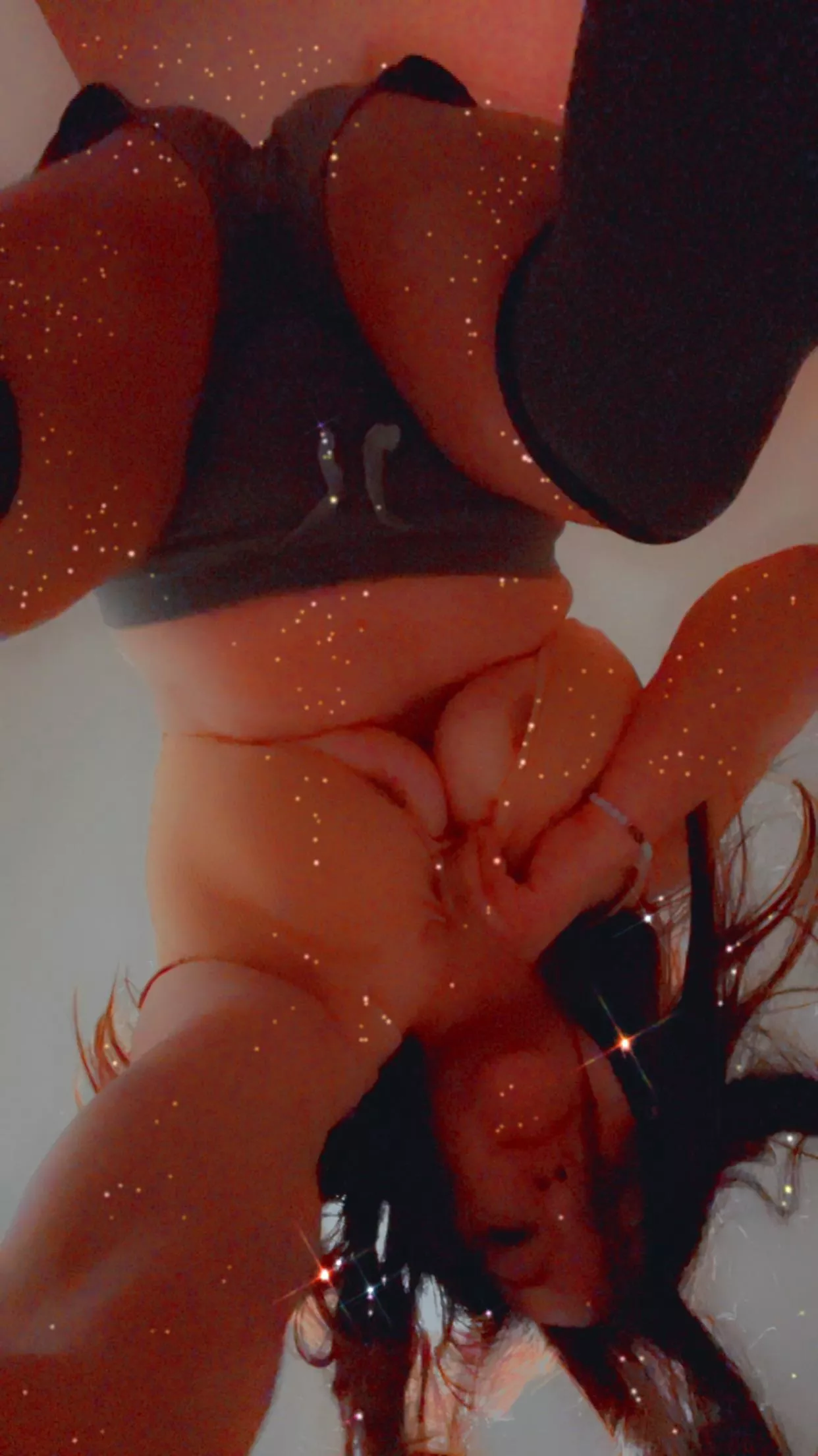 Underboob bent over?