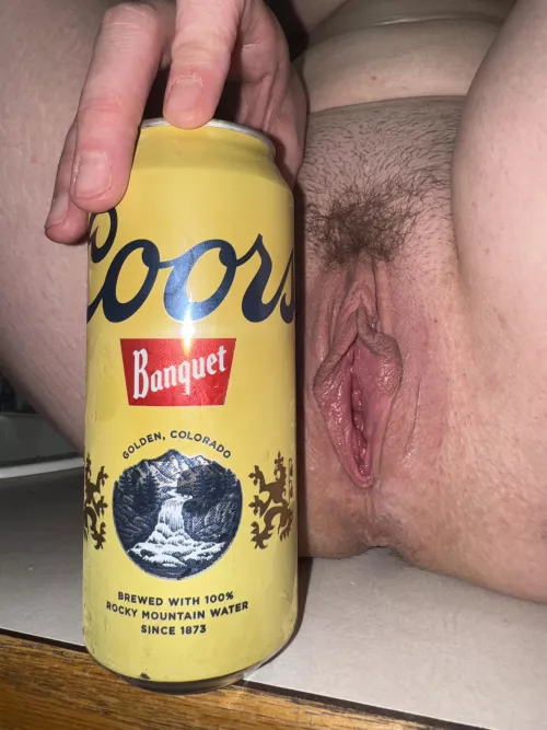 Beer or my pretty little meaty pussy first? 😻