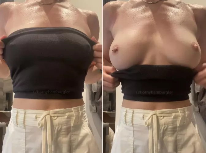 I love taking my top off for you 🙈🥰