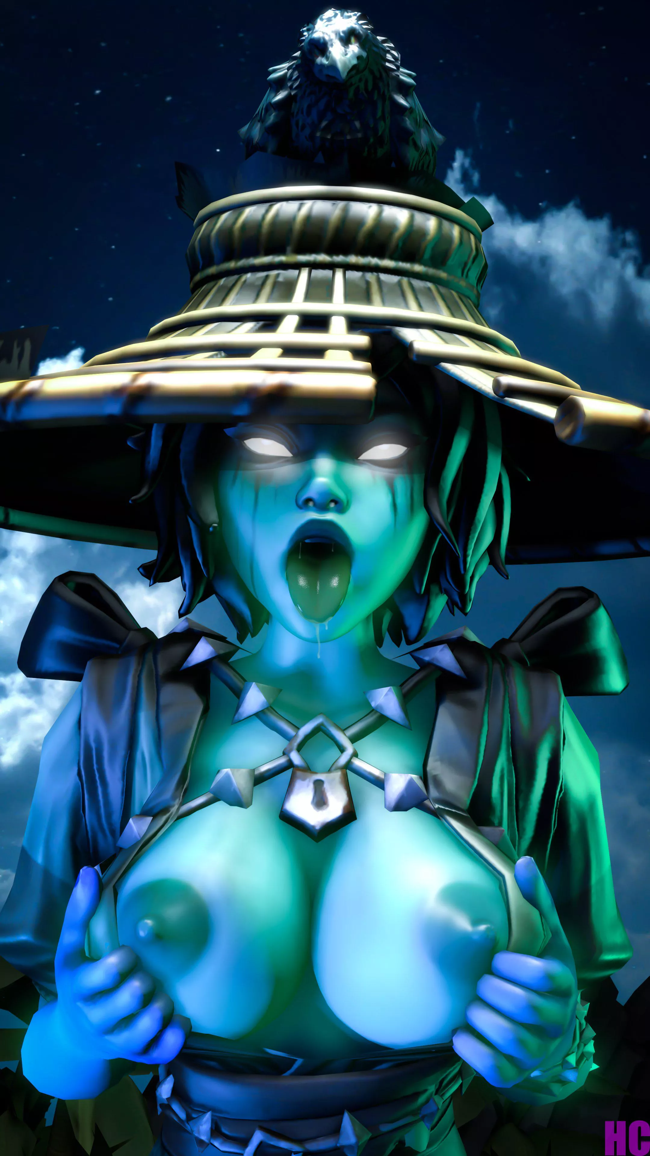 Kasumi ghostly tits flash (HC)