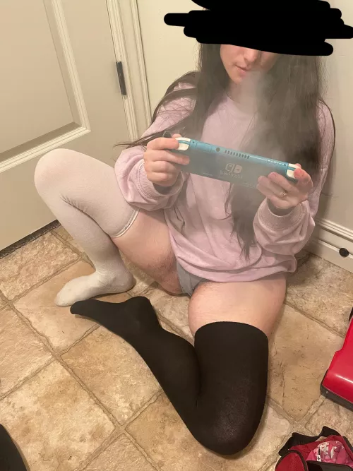 Mariokart and chill. Winner licks the loser